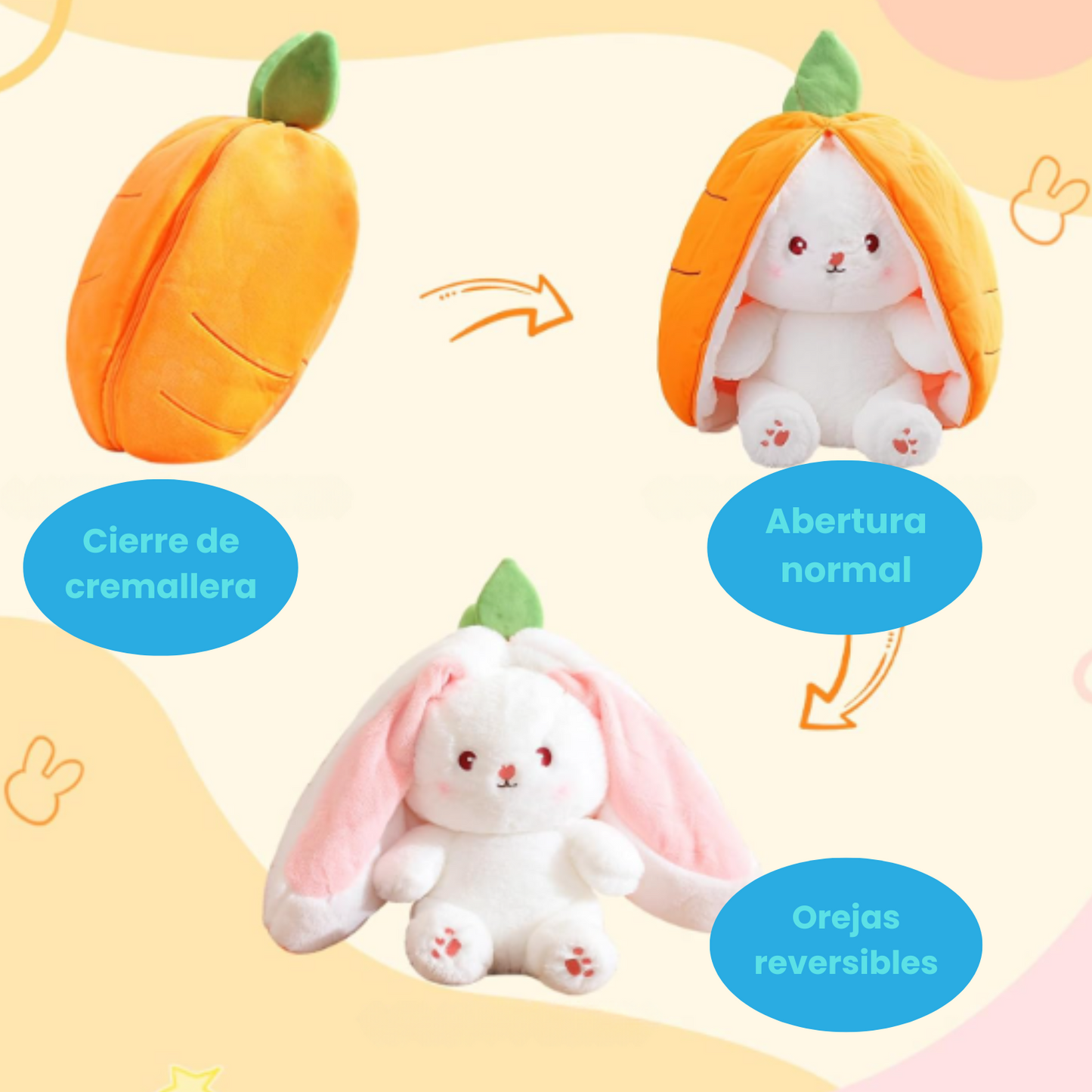 Peluche de conejo antiestres
